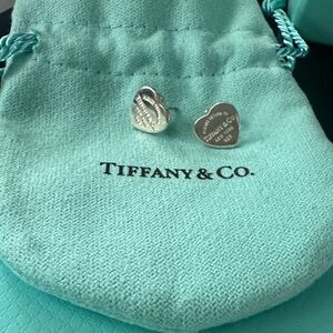 Tiffany & Co. Silver Heart Studs